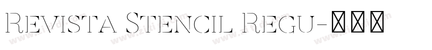 Revista Stencil Regu字体转换
